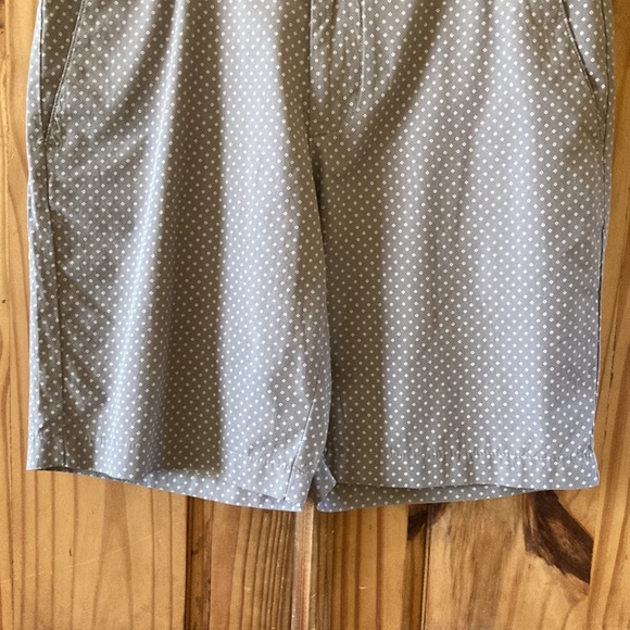 Men’s Cigar Box gray white tiny diamonds chino Bermuda shorts size 30 - Picture 3 of 8